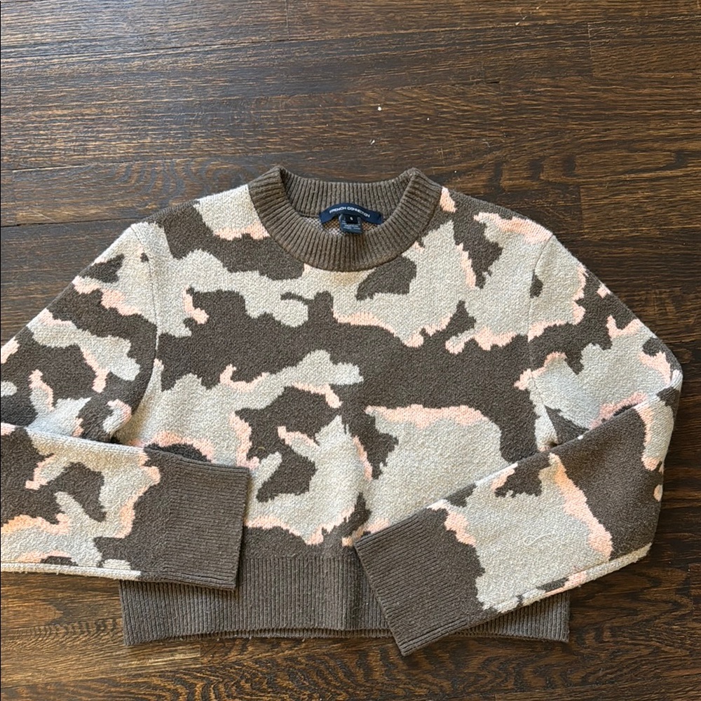 French Connection Camouflage Patterned Sweater - image 1